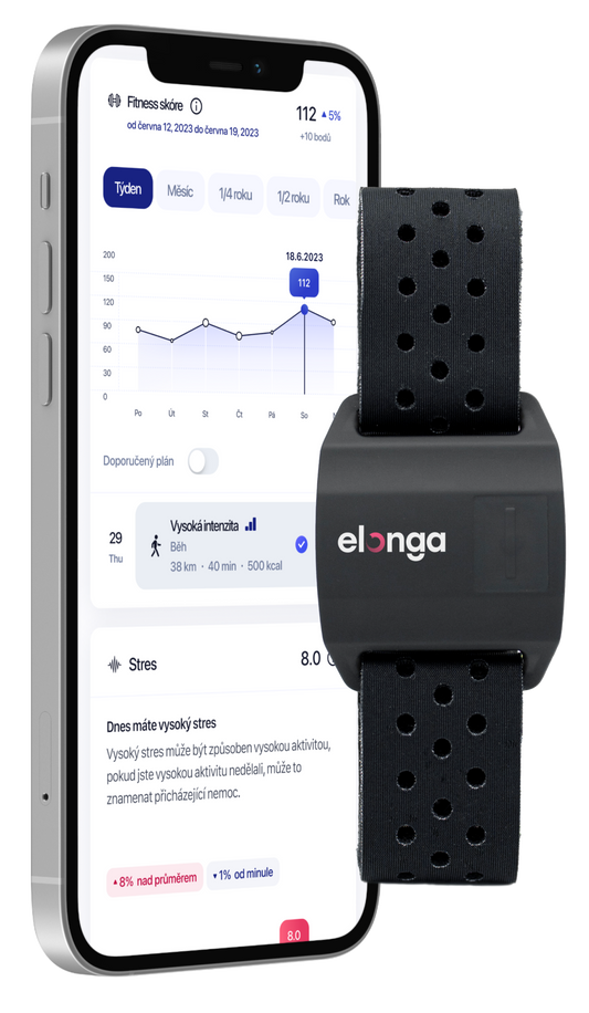 Snímač a aplikace Elonga